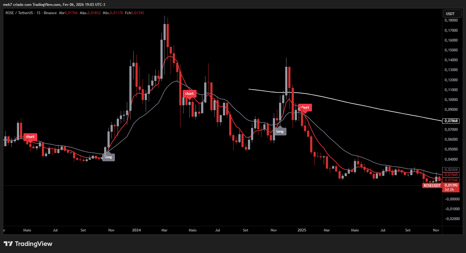 Golden Futures - ROSE/USDT Semanal